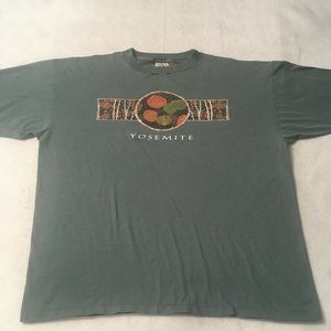 #BB usa made 100% Yosemite T-Shirt Mens 2XL SINGLE STITCH 1990'S glacier point